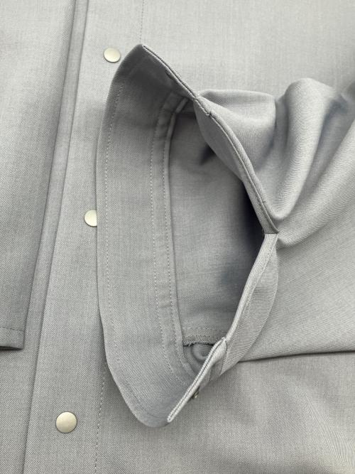 BEAMS（ビームス）BEAMS (ビームス) 変形シャツ アッシュブルー サイズ:Lの古着・服飾アイテム