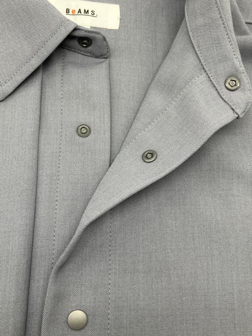 BEAMS（ビームス）BEAMS (ビームス) 変形シャツ アッシュブルー サイズ:Lの古着・服飾アイテム