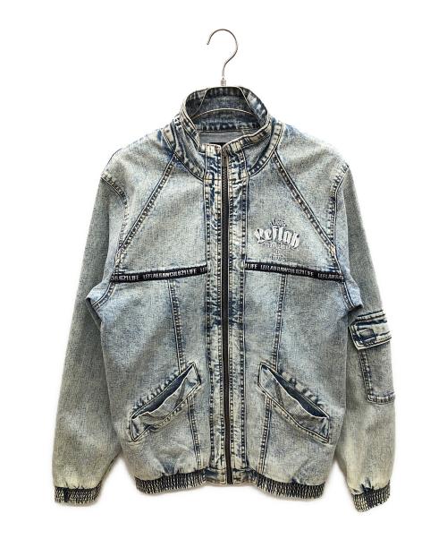 LEFLAH（レフラー）LEFLAH (レフラー) デニムジャケット ネイビー サイズ:Lの古着・服飾アイテム