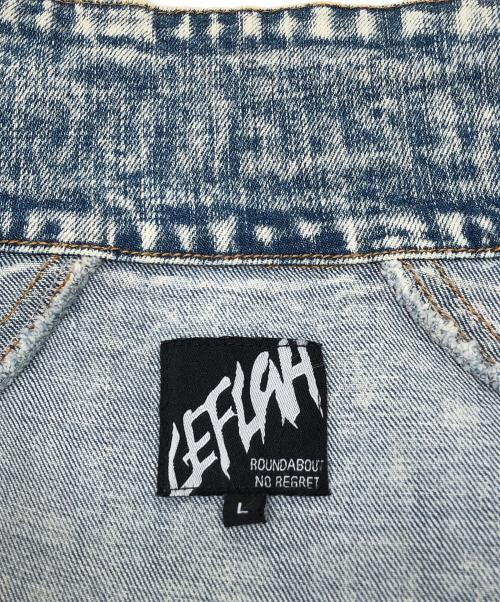 LEFLAH（レフラー）LEFLAH (レフラー) デニムジャケット ネイビー サイズ:Lの古着・服飾アイテム