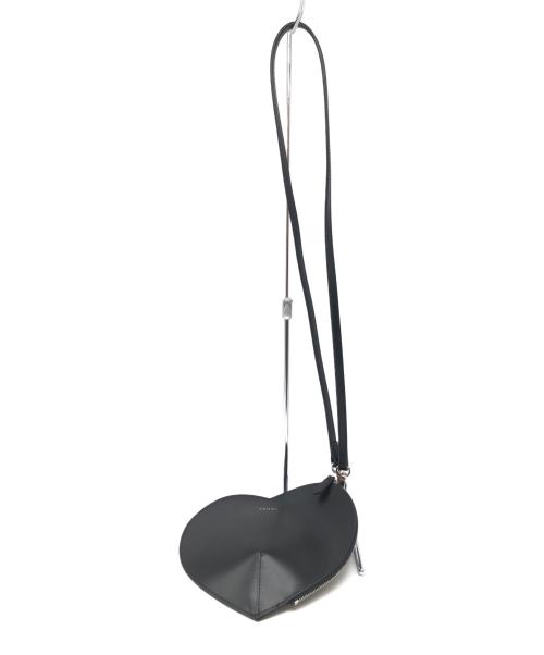 YAHKI（ヤーキ）YAHKI (ヤーキ) ショルダーバッグ　ハート型 ブラックの古着・服飾アイテム