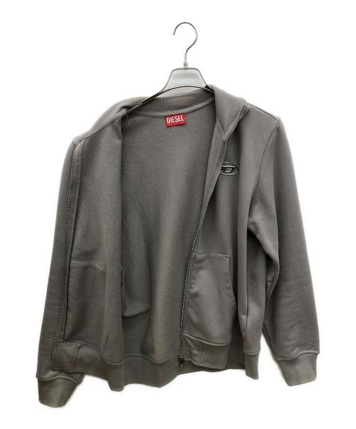 DIESEL（ディーゼル）DIESEL (ディーゼル) ジップアップスウェット グレー サイズ:Mの古着・服飾アイテム
