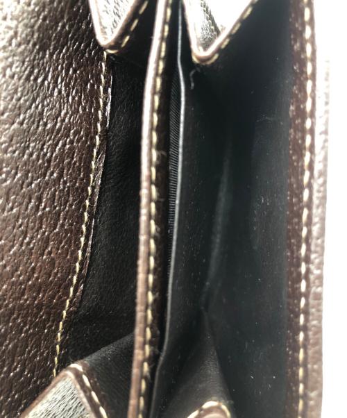 GUCCI（グッチ）GUCCI (グッチ) 3つ折り財布 ブラウンの古着・服飾アイテム