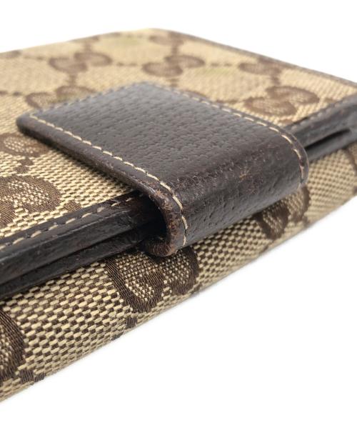 GUCCI（グッチ）GUCCI (グッチ) 3つ折り財布 ブラウンの古着・服飾アイテム