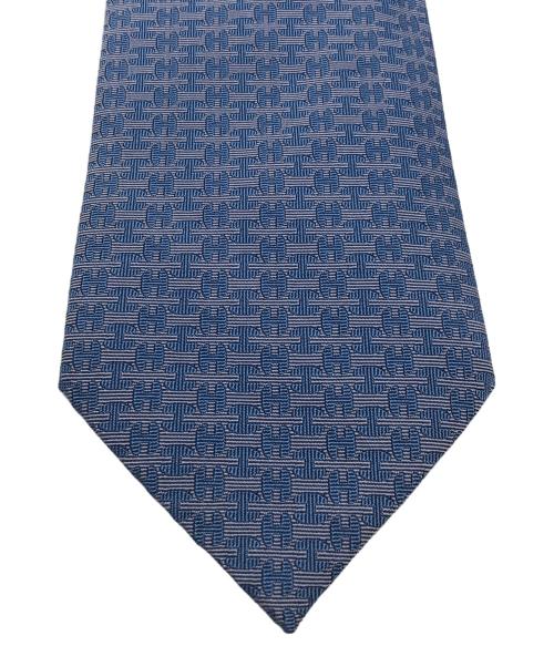 HERMES（エルメス）HERMES (エルメス) ネクタイ　ブルー ブルー サイズ:-の古着・服飾アイテム