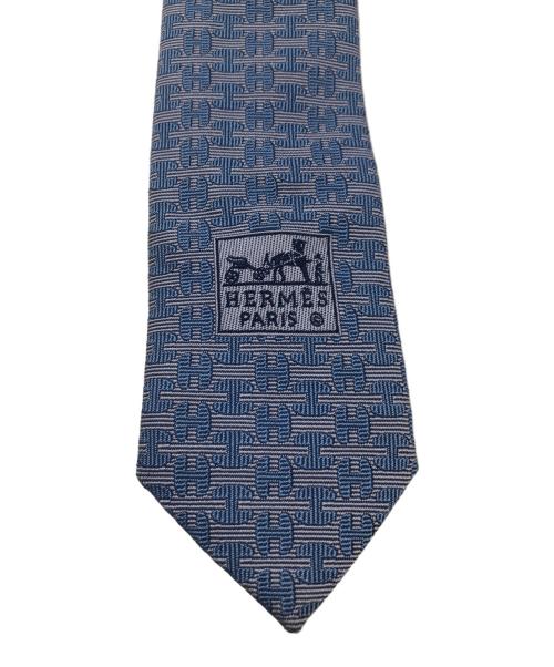 HERMES（エルメス）HERMES (エルメス) ネクタイ　ブルー ブルー サイズ:-の古着・服飾アイテム