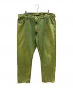 LEVI'Sリーバイス）の古着「00s 505後染めデニムパンツ　釦裏615　2002年製　古着」｜グリーン