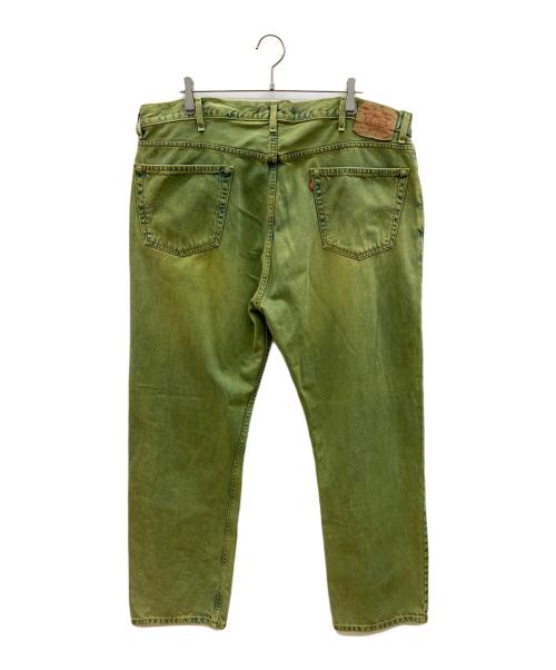LEVI'S（リーバイス）LEVI'S (リーバイス) 00s 505後染めデニムパンツ　釦裏615　2002年製　古着 グリーン サイズ:W44×L32の古着・服飾アイテム