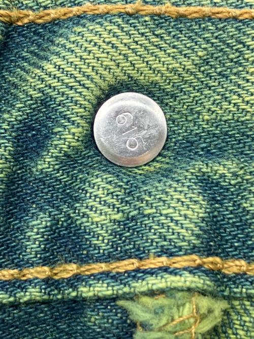 LEVI'S（リーバイス）LEVI'S (リーバイス) 00s 505後染めデニムパンツ　釦裏615　2002年製　古着 グリーン サイズ:W44×L32の古着・服飾アイテム