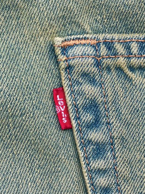 LEVI'S（リーバイス）LEVI'S (リーバイス) 00s 505後染めデニムパンツ　釦裏615　2002年製　古着 グリーン サイズ:W44×L32の古着・服飾アイテム