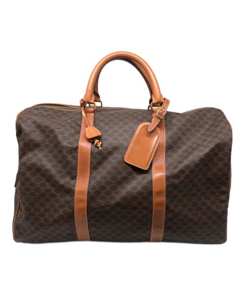 CELINE（セリーヌ）CELINE (セリーヌ) ボストンバッグ　マカダム柄 ブラウンの古着・服飾アイテム