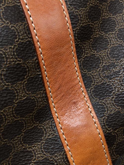 CELINE（セリーヌ）CELINE (セリーヌ) ボストンバッグ　マカダム柄 ブラウンの古着・服飾アイテム