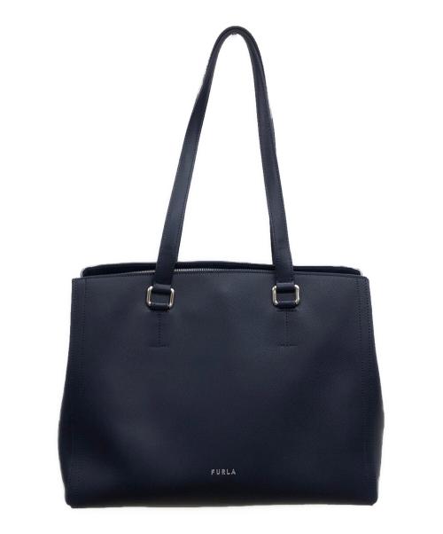 FURLA（フルラ）FURLA (フルラ) トートバッグ ネイビーの古着・服飾アイテム