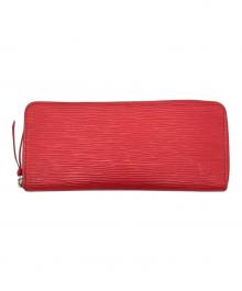 LOUIS VUITTON（ルイ ヴィトン）の古着「ポルトフォイユ・クレマンス　箱・保存袋付」｜レッド