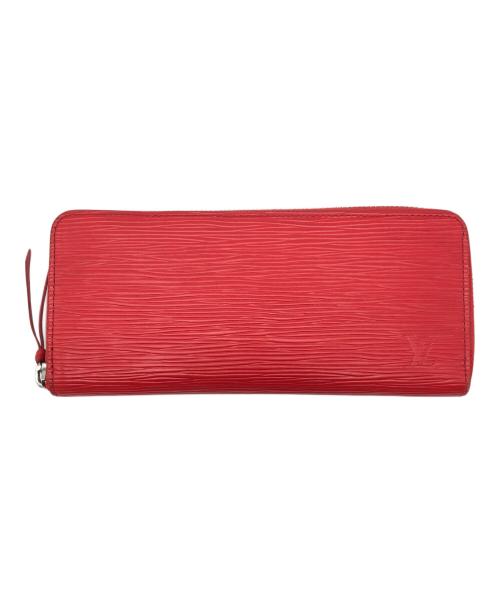 LOUIS VUITTON（ルイ ヴィトン）LOUIS VUITTON (ルイ ヴィトン) ポルトフォイユ・クレマンス　箱・保存袋付 レッドの古着・服飾アイテム