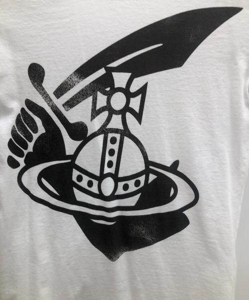 Vivienne Westwood ANGLOMANIA（ヴィヴィアンウエストウッドアングロマニア）Vivienne Westwood ANGLOMANIA (ヴィヴィアンウエストウッドアングロマニア) プリントTシャツ ホワイト サイズ:XSの古着・服飾アイテム