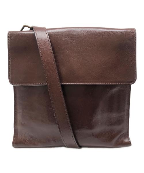 cocomeister（ココマイスター）cocomeister (ココマイスター) レザーショルダーバッグ ブラウンの古着・服飾アイテム