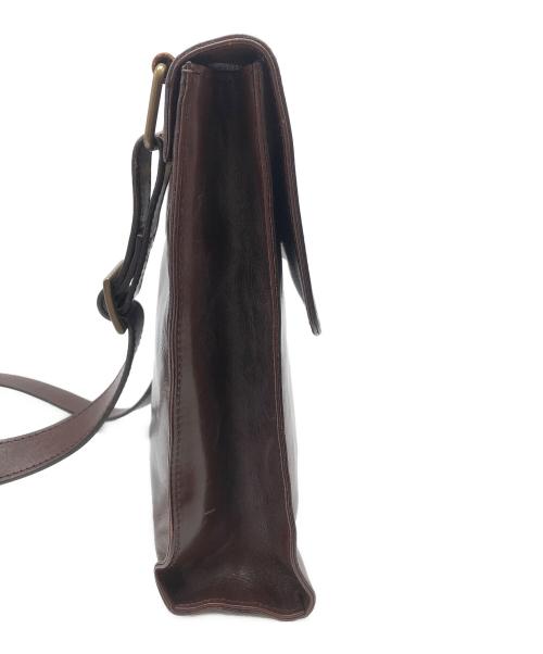 cocomeister（ココマイスター）cocomeister (ココマイスター) レザーショルダーバッグ ブラウンの古着・服飾アイテム