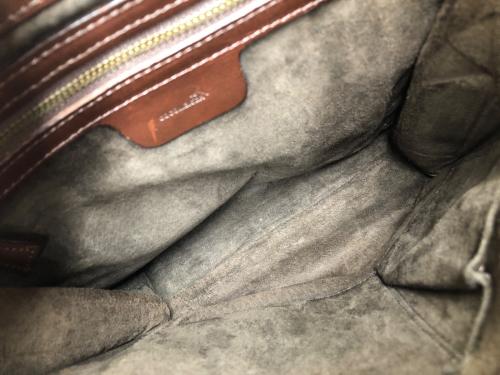 cocomeister（ココマイスター）cocomeister (ココマイスター) レザーショルダーバッグ ブラウンの古着・服飾アイテム