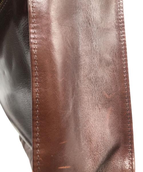 cocomeister（ココマイスター）cocomeister (ココマイスター) レザーショルダーバッグ ブラウンの古着・服飾アイテム