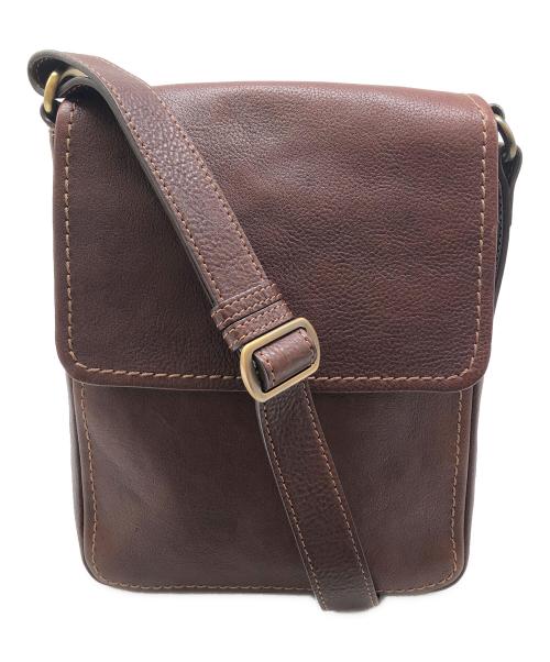 土屋鞄製造所（ツチヤカバンセイゾウショ）土屋鞄製造所 (ツチヤカバンセイゾウショ) レザーショルダーバッグ ブラウンの古着・服飾アイテム