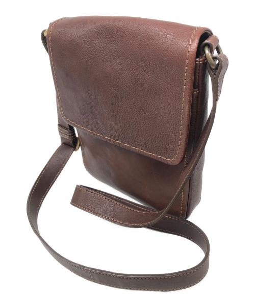 土屋鞄製造所（ツチヤカバンセイゾウショ）土屋鞄製造所 (ツチヤカバンセイゾウショ) レザーショルダーバッグ ブラウンの古着・服飾アイテム