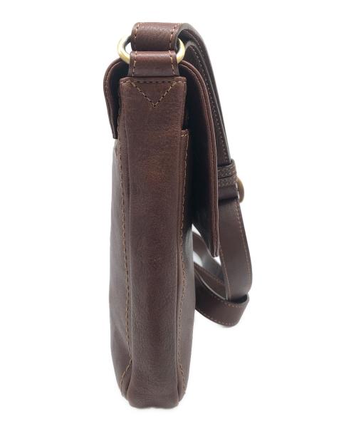 土屋鞄製造所（ツチヤカバンセイゾウショ）土屋鞄製造所 (ツチヤカバンセイゾウショ) レザーショルダーバッグ ブラウンの古着・服飾アイテム