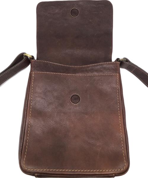 土屋鞄製造所（ツチヤカバンセイゾウショ）土屋鞄製造所 (ツチヤカバンセイゾウショ) レザーショルダーバッグ ブラウンの古着・服飾アイテム