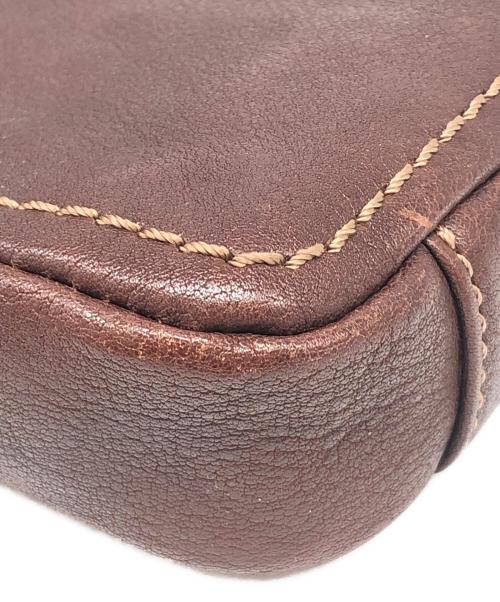 土屋鞄製造所（ツチヤカバンセイゾウショ）土屋鞄製造所 (ツチヤカバンセイゾウショ) レザーショルダーバッグ ブラウンの古着・服飾アイテム