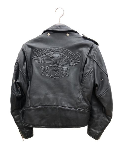 HARLEY-DAVIDSON（ハーレーダビッドソン）HARLEY-DAVIDSON (ハーレーダビッドソン) 80sダブルライダースジャケット ブラック サイズ:36の古着・服飾アイテム