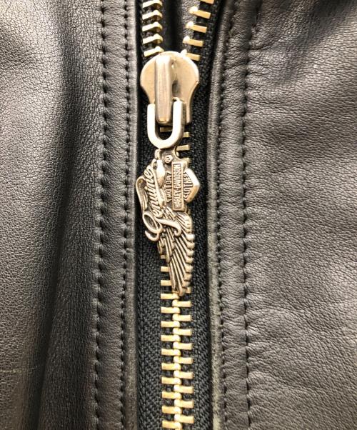 HARLEY-DAVIDSON（ハーレーダビッドソン）HARLEY-DAVIDSON (ハーレーダビッドソン) 80sダブルライダースジャケット ブラック サイズ:36の古着・服飾アイテム