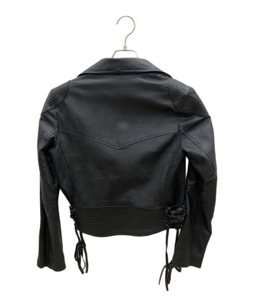 PAUL SMITH（ポールスミス）PAUL SMITH (ポールスミス) ダブルライダースジャケット ブラック サイズ:40の古着・服飾アイテム