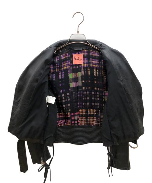 PAUL SMITH（ポールスミス）PAUL SMITH (ポールスミス) ダブルライダースジャケット ブラック サイズ:40の古着・服飾アイテム