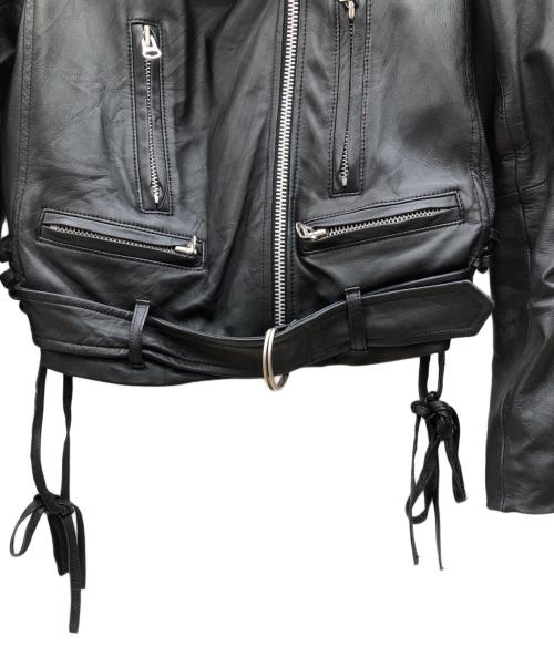 PAUL SMITH（ポールスミス）PAUL SMITH (ポールスミス) ダブルライダースジャケット ブラック サイズ:40の古着・服飾アイテム