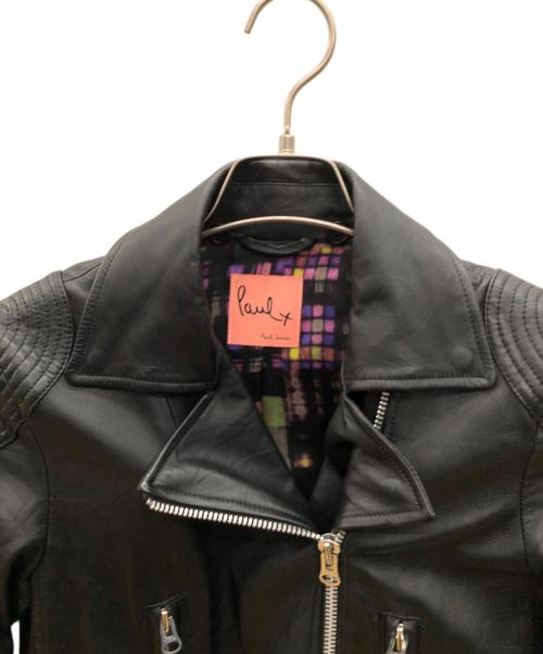 PAUL SMITH（ポールスミス）PAUL SMITH (ポールスミス) ダブルライダースジャケット ブラック サイズ:40の古着・服飾アイテム