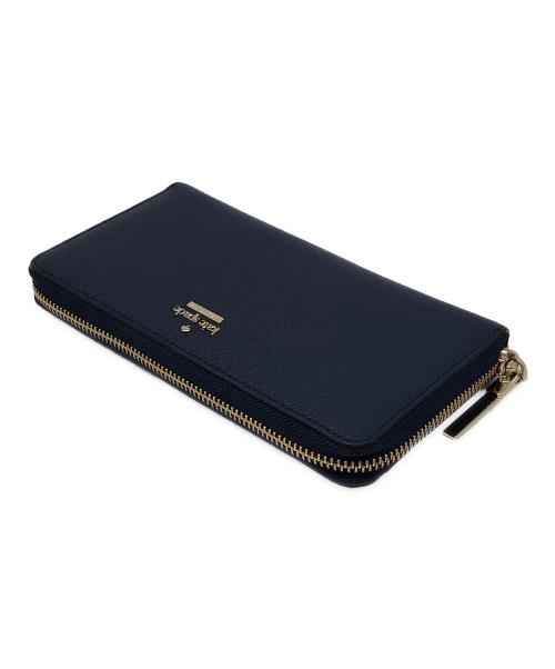 Kate Spade（ケイトスペード）Kate Spade (ケイトスペード) 長財布 ネイビーの古着・服飾アイテム
