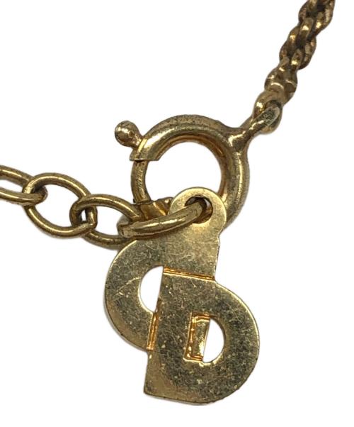 Christian Dior（クリスチャン ディオール）Christian Dior (クリスチャン ディオール) CDロゴマークネックレス ゴールドの古着・服飾アイテム