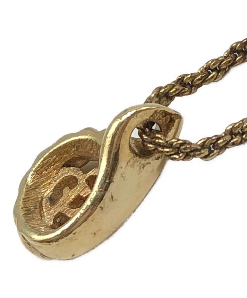 Christian Dior（クリスチャン ディオール）Christian Dior (クリスチャン ディオール) CDロゴマークネックレス ゴールドの古着・服飾アイテム