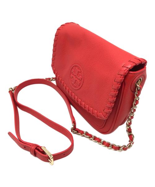 TORY BURCH（トリーバーチ）TORY BURCH (トリーバーチ) チェーンショルダーバッグ レッドの古着・服飾アイテム