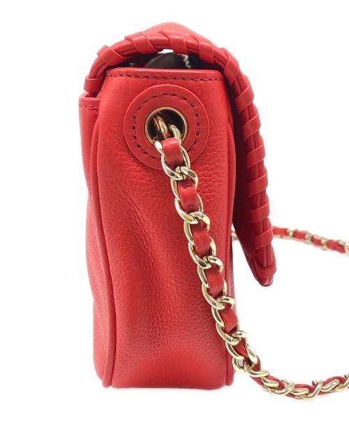 TORY BURCH（トリーバーチ）TORY BURCH (トリーバーチ) チェーンショルダーバッグ レッドの古着・服飾アイテム