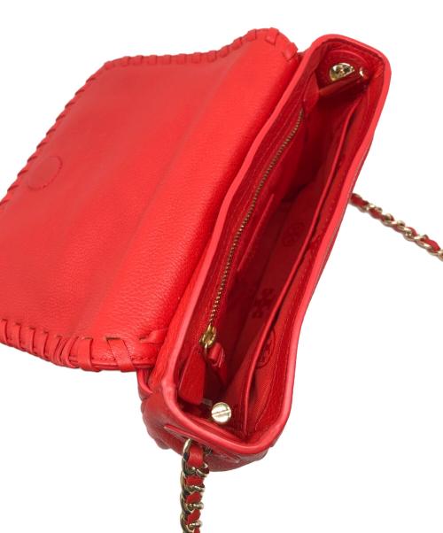TORY BURCH（トリーバーチ）TORY BURCH (トリーバーチ) チェーンショルダーバッグ レッドの古着・服飾アイテム