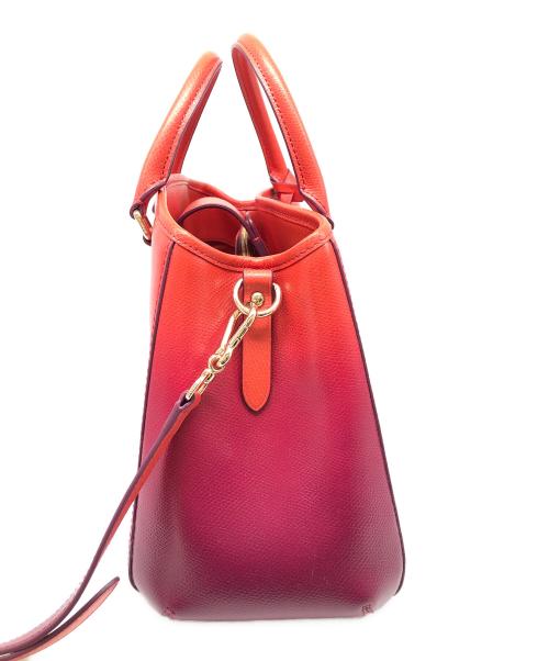 COACH（コーチ）COACH (コーチ) 2WAYバッグ レッド×パープルの古着・服飾アイテム