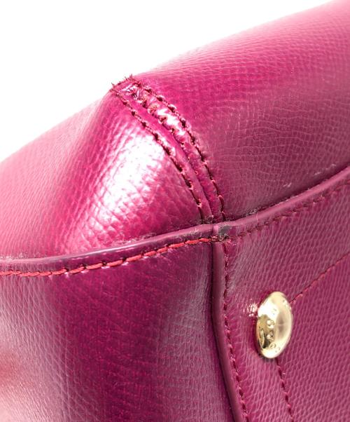 COACH（コーチ）COACH (コーチ) 2WAYバッグ レッド×パープルの古着・服飾アイテム