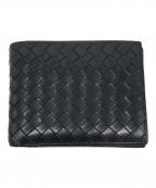 BOTTEGA VENETAボッテガベネタ）の古着「2つ折り財布」｜ブラック