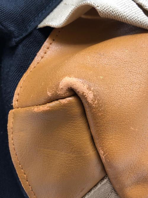 EASTPAK（イーストパック）EASTPAK (イーストパック) バックパック　USA製　古着 ブラック×ブラウンの古着・服飾アイテム