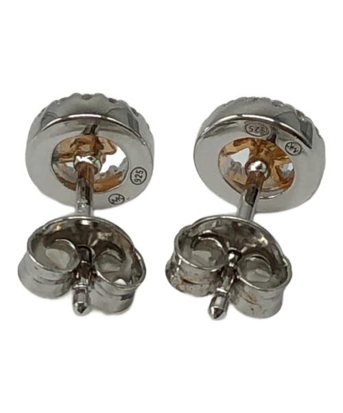 MICHAEL KORS（マイケル・コース）MICHAEL KORS (マイケルコース) ピアス シルバー×オレンジの古着・服飾アイテム