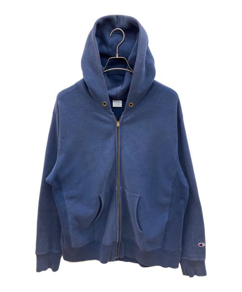 Champion REVERSE WEAVE（チャンピオン リバース ウィーブ）Champion REVERSE WEAVE (チャンピオン リバース ウィーブ) ジップパーカー ネイビー サイズ:XXLの古着・服飾アイテム