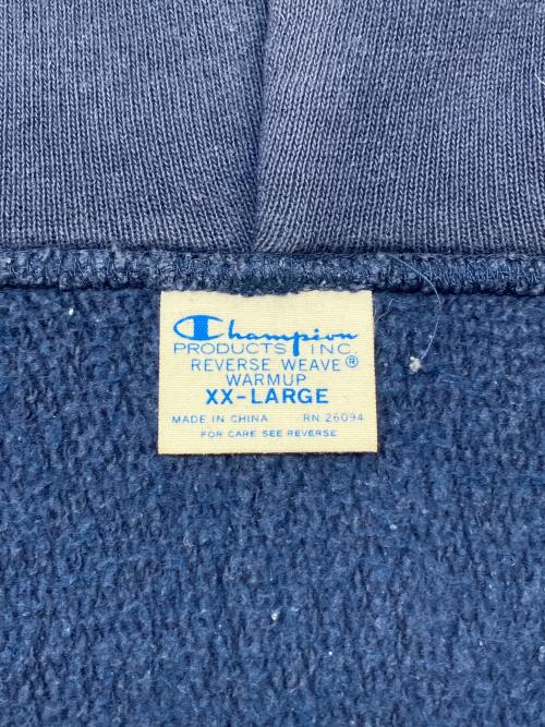 Champion REVERSE WEAVE（チャンピオン リバース ウィーブ）Champion REVERSE WEAVE (チャンピオン リバース ウィーブ) ジップパーカー ネイビー サイズ:XXLの古着・服飾アイテム