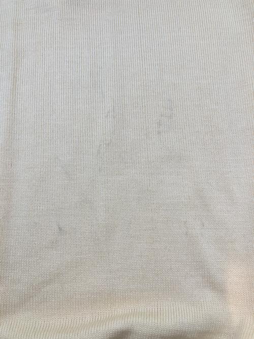 CHEMISE LACOSTE（シュミーズ ラコステ）CHEMISE LACOSTE (シュミーズ ラコステ) 70sVネックニット 70s後期 古着 イエロー サイズ:XXLの古着・服飾アイテム