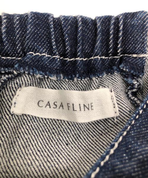 CASA FLINE（カーサフライン）CASA FLINE (カーサフライン) デニムワンピース インディゴ サイズ:freeの古着・服飾アイテム